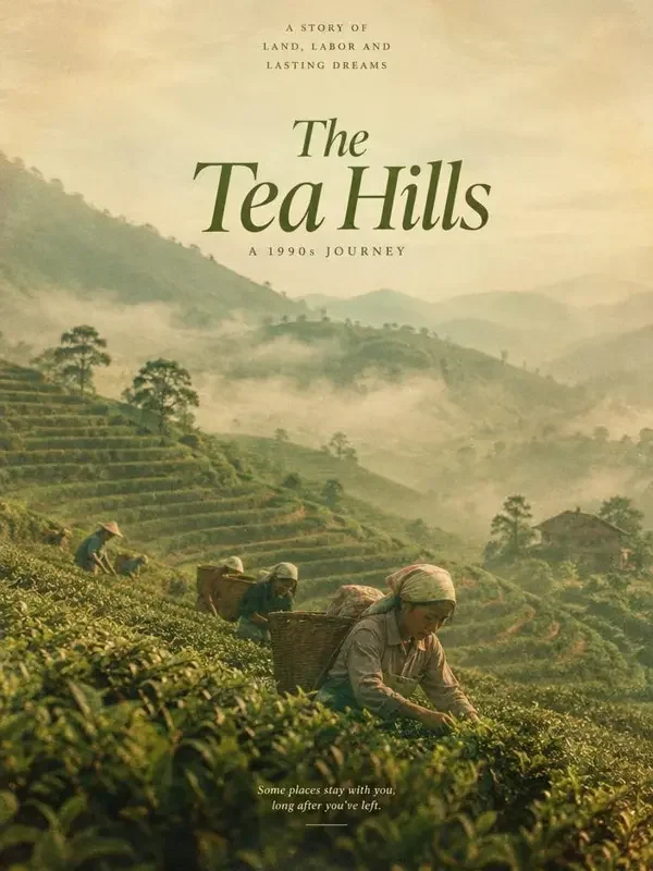 花魁古风新剧抢先更站《风起茶山》封面：九十年代梯田茶园里的采茶人